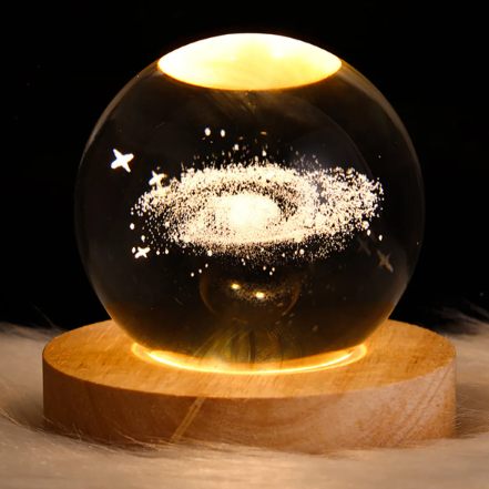 Crystal Lights Glowing Planetary Galaxy Astronaut Ball Night Lights